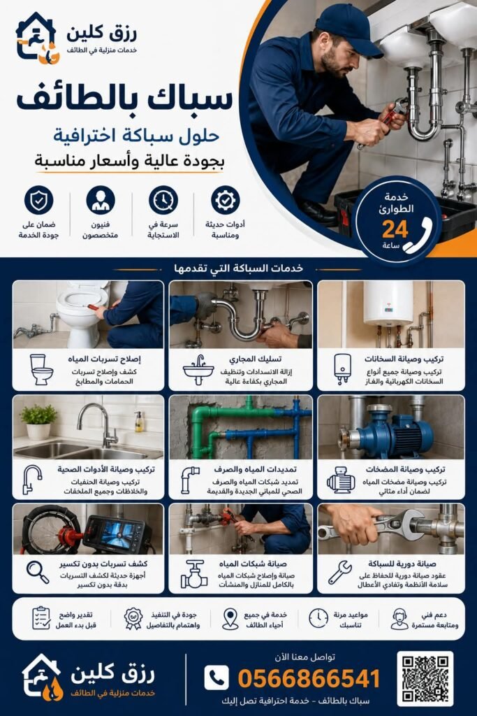 معلم سباك بالطائف